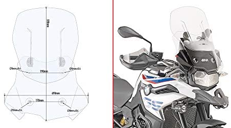 PARABRISAS AIRFLOW BMW 750GS F850GS AF5127